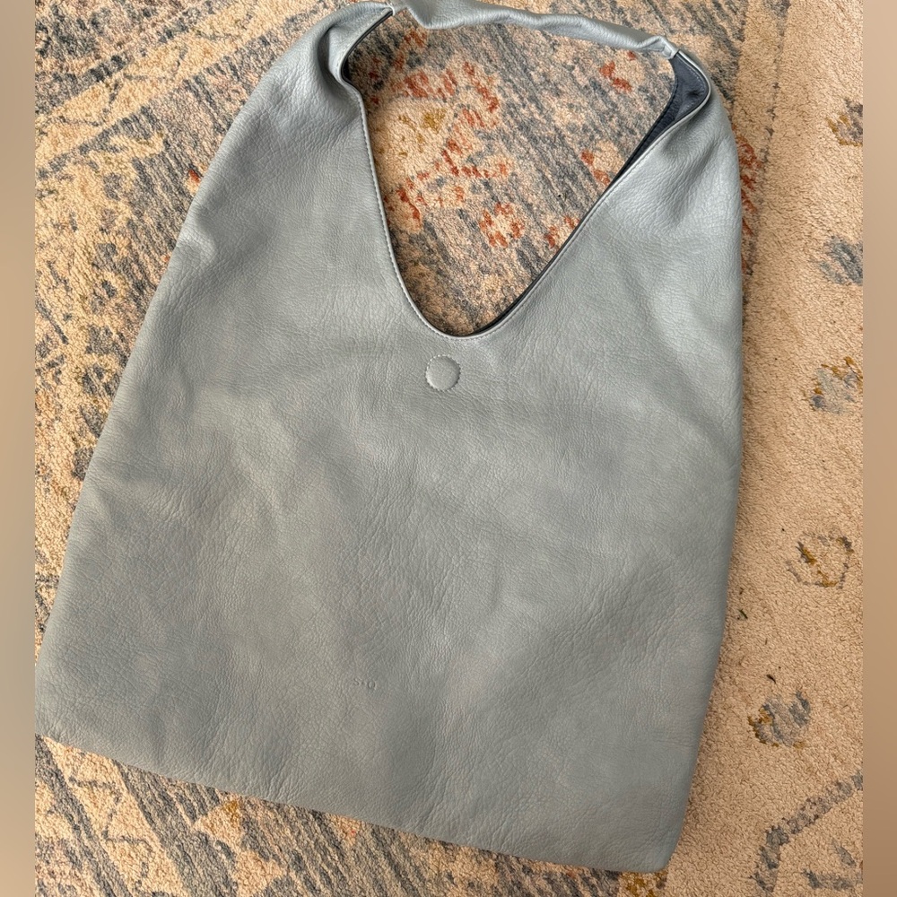 S-Q vegan leather Cecilia reversible hobo bag